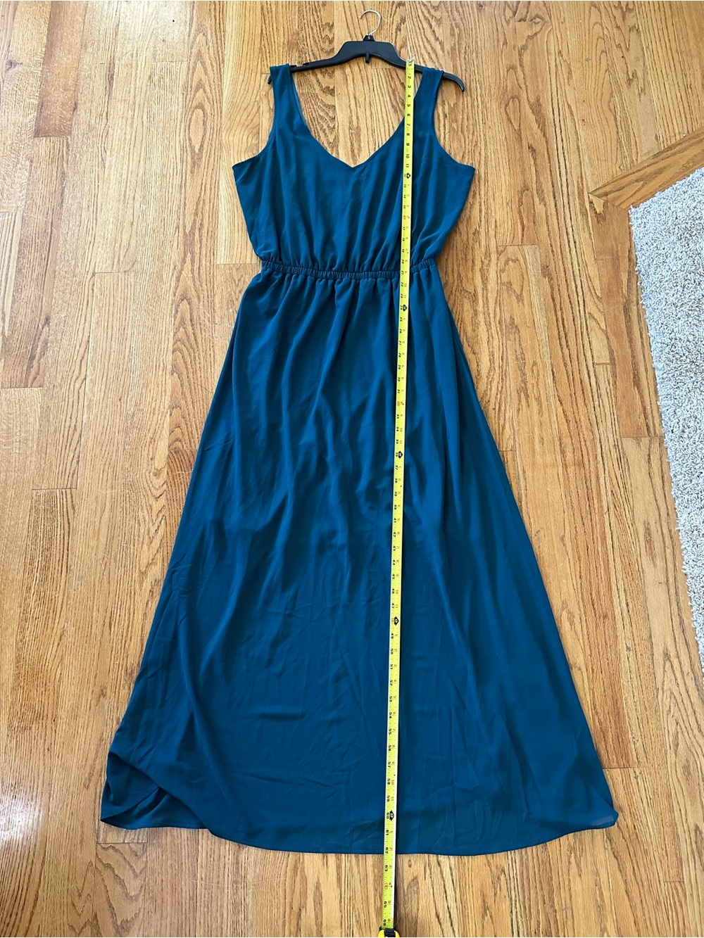 Show Me Your Mumu Kendall Chiffon Maxi Dress in Deep Jade - Picture 12 of 14